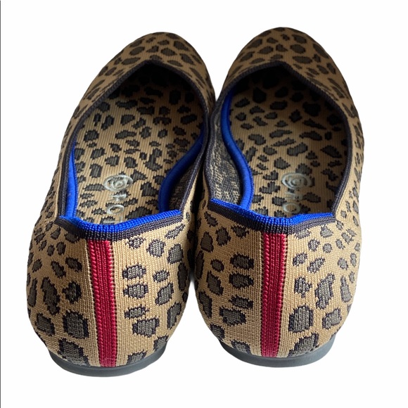 Rothy’s The Flat Spotted/Leopard Print/red stripe - Picture 3 of 6